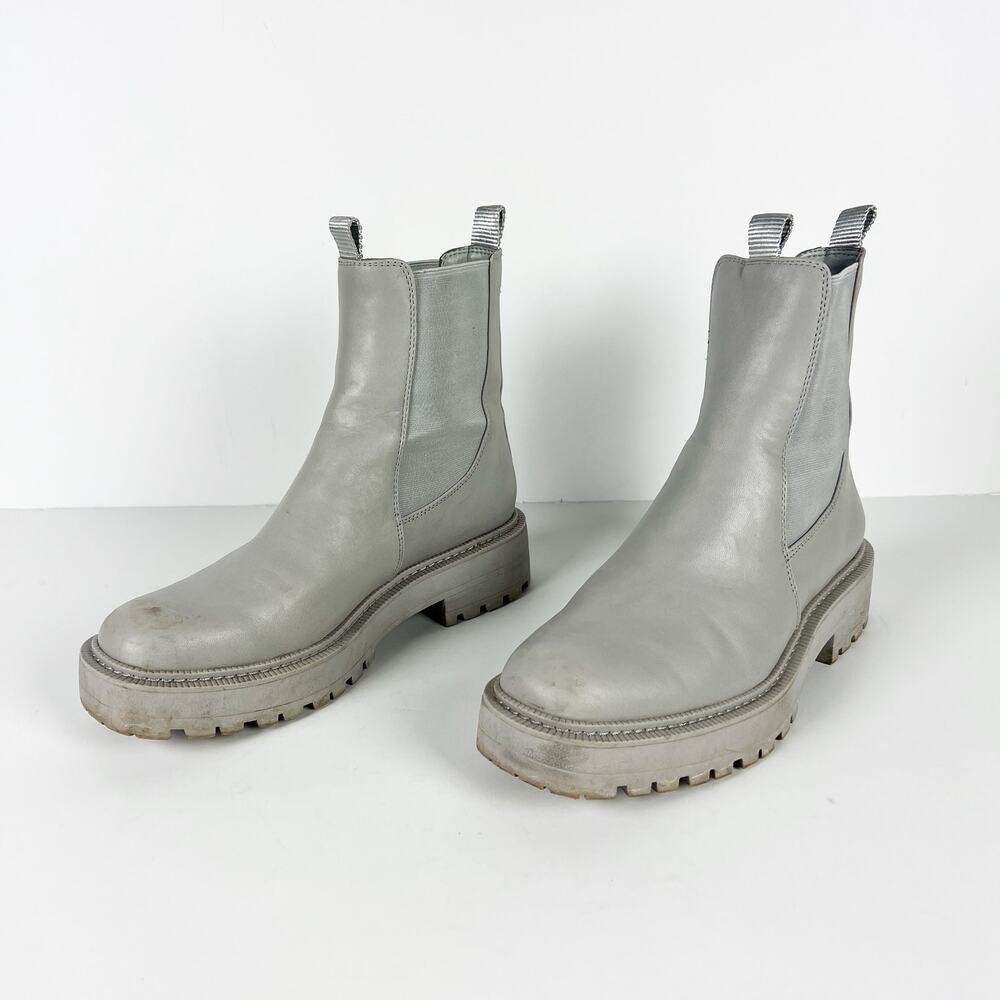 Sam Edelman pebble grey ankle bootie Laguna Chelsea boot Size 9